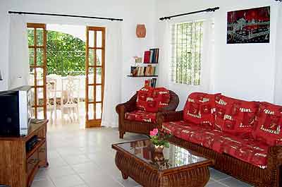 Living room through to dining room - Mangoes-Barbados